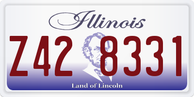 IL license plate Z428331