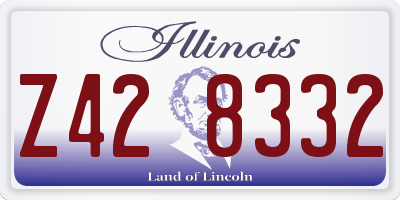 IL license plate Z428332