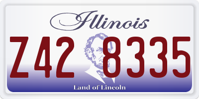 IL license plate Z428335