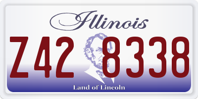 IL license plate Z428338