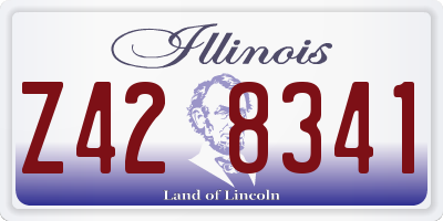 IL license plate Z428341