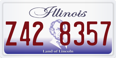 IL license plate Z428357