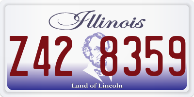 IL license plate Z428359