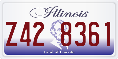 IL license plate Z428361