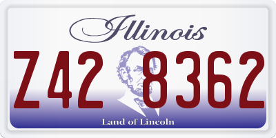 IL license plate Z428362