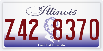 IL license plate Z428370