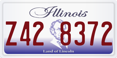 IL license plate Z428372
