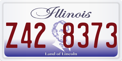 IL license plate Z428373