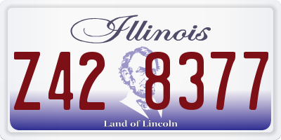 IL license plate Z428377