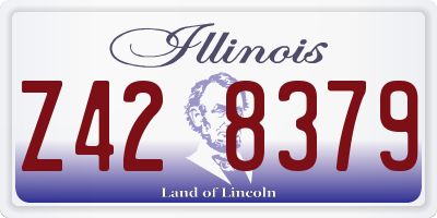 IL license plate Z428379