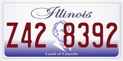 IL license plate Z428392
