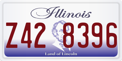 IL license plate Z428396