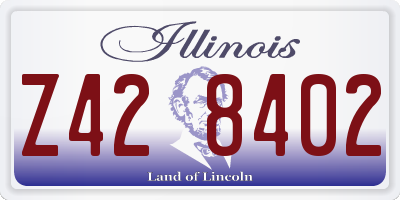 IL license plate Z428402