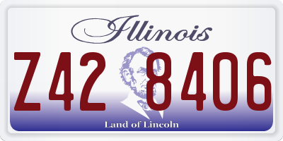 IL license plate Z428406