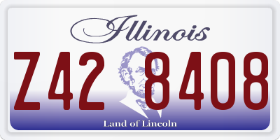 IL license plate Z428408