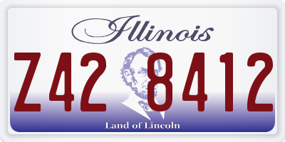 IL license plate Z428412