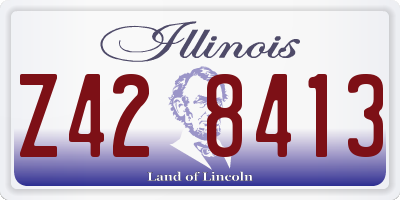 IL license plate Z428413