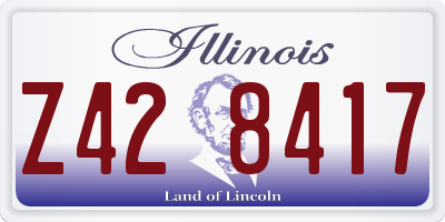 IL license plate Z428417