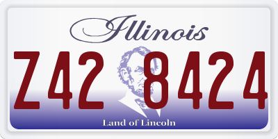 IL license plate Z428424