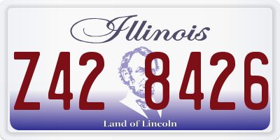 IL license plate Z428426
