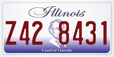 IL license plate Z428431