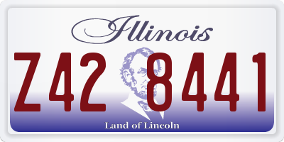 IL license plate Z428441