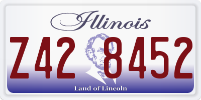 IL license plate Z428452