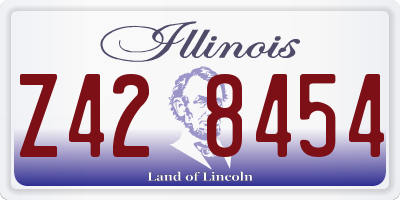 IL license plate Z428454