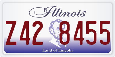 IL license plate Z428455