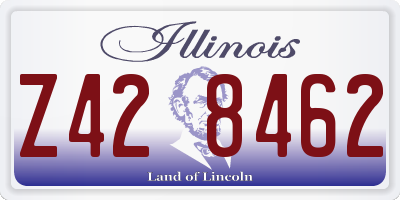 IL license plate Z428462