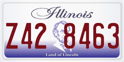 IL license plate Z428463