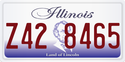 IL license plate Z428465