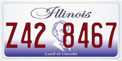 IL license plate Z428467