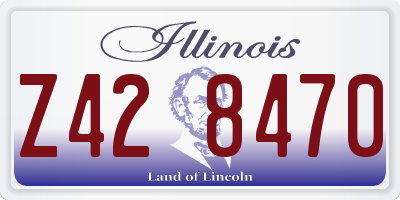 IL license plate Z428470