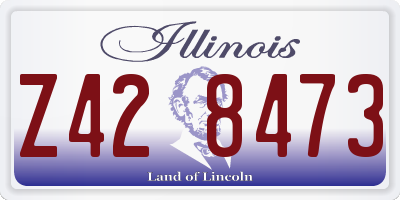 IL license plate Z428473