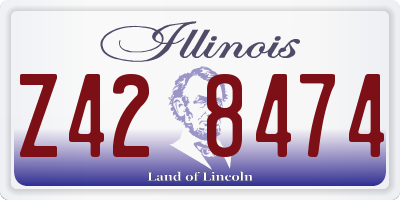 IL license plate Z428474