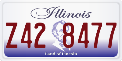 IL license plate Z428477