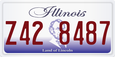 IL license plate Z428487