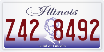IL license plate Z428492