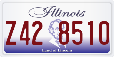 IL license plate Z428510