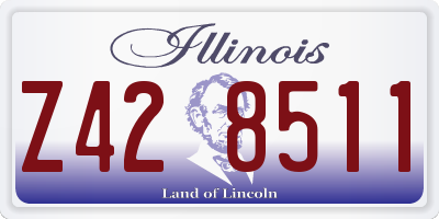 IL license plate Z428511