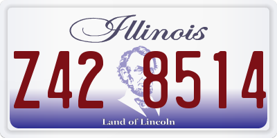 IL license plate Z428514