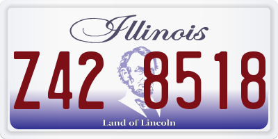IL license plate Z428518