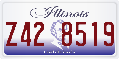 IL license plate Z428519