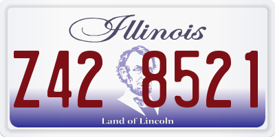 IL license plate Z428521