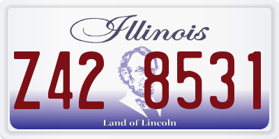 IL license plate Z428531