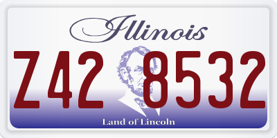 IL license plate Z428532
