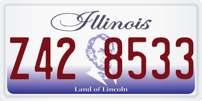 IL license plate Z428533