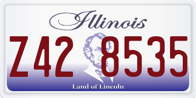 IL license plate Z428535