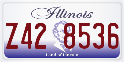 IL license plate Z428536